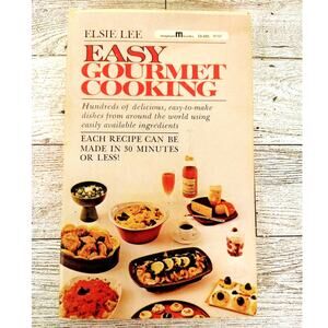 Easy Gourmet Cooking by Elsie Lee Magnum Paperback Cookbook 1st Ed Vtg‎ 1962
